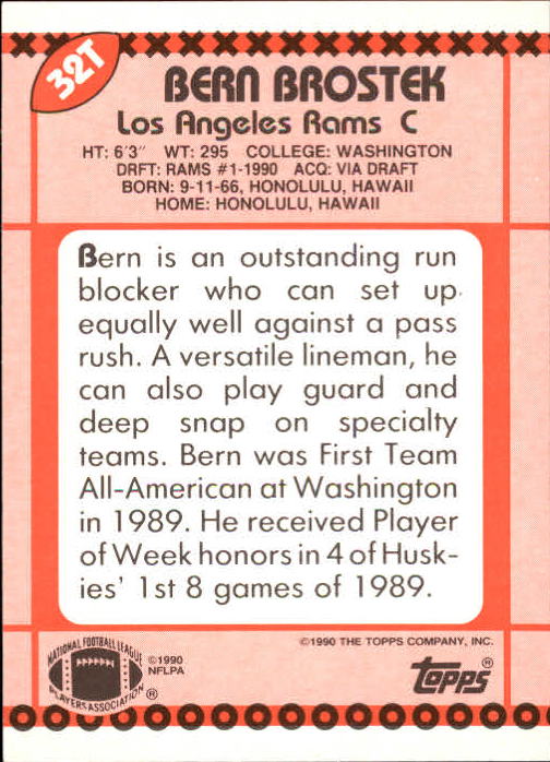 B3140- 1990 Topps Traded Fb Karte #S 1-132 + Rookies -du Pick- 15 + Gratis US - Bild 51 von 229