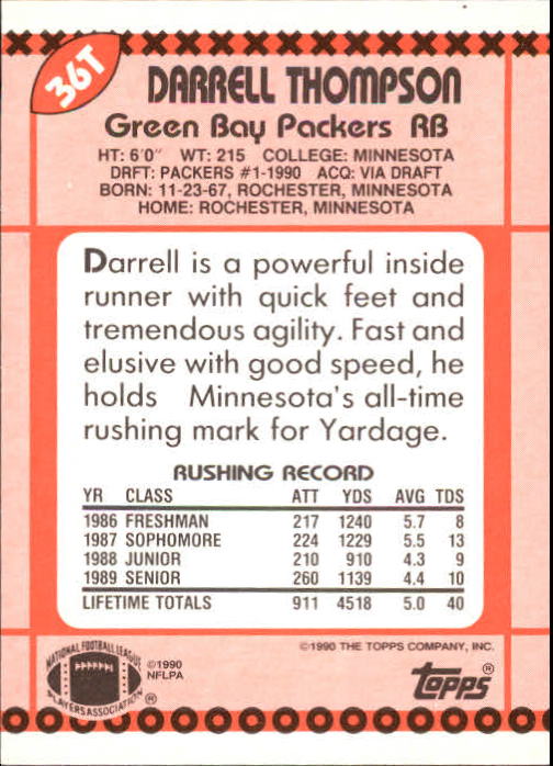 B3140- 1990 Topps Traded Fb Karte #S 1-132 + Rookies -du Pick- 15 + Gratis US - Bild 57 von 229