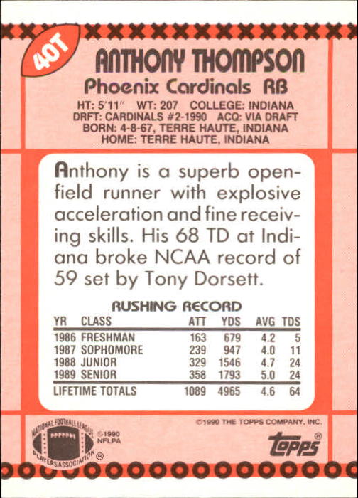 B3140- 1990 Topps Traded Fb Karte #S 1-132 + Rookies -du Pick- 15 + Gratis US - Bild 63 von 229
