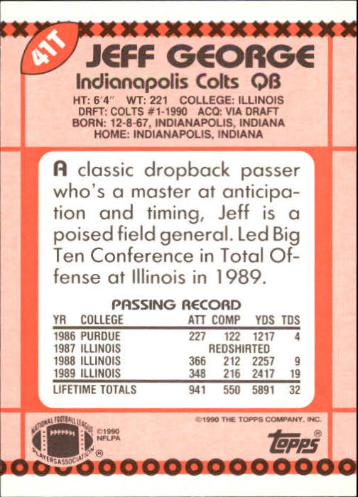 B3140- 1990 Topps Traded Fb Karte #S 1-132 + Rookies -du Pick- 15 + Gratis US - Bild 65 von 229