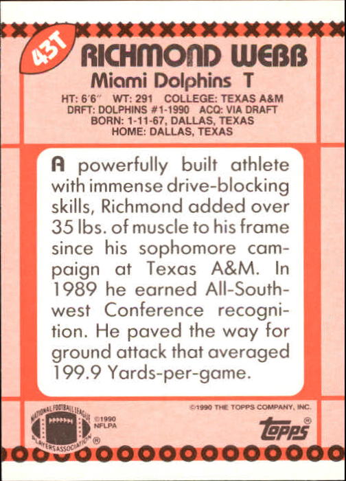 B3140- 1990 Topps Traded Fb Karte #S 1-132 + Rookies -du Pick- 15 + Gratis US - Bild 67 von 229
