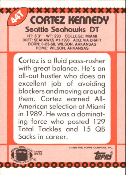 B3140- 1990 Topps Traded Fb Karte #S 1-132 + Rookies -du Pick- 15 + Gratis US - Bild 69 von 229