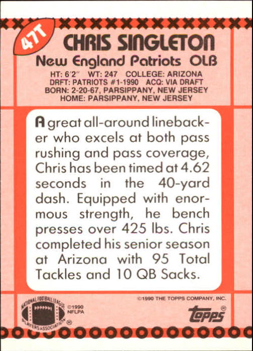 B3140- 1990 Topps Traded Fb Karte #S 1-132 + Rookies -du Pick- 15 + Gratis US - Bild 75 von 229