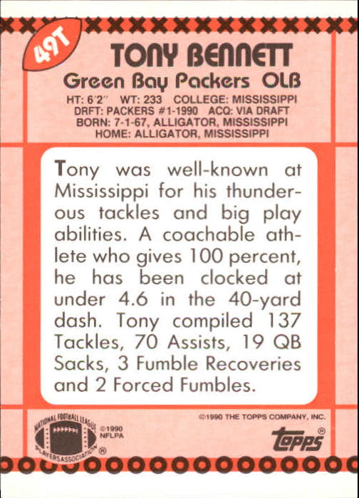 B3140- 1990 Topps Traded Fb Karte #S 1-132 + Rookies -du Pick- 15 + Gratis US - Bild 79 von 229