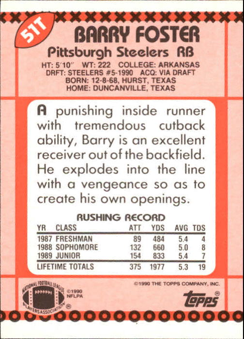 B3140- 1990 Topps Traded Fb Karte #S 1-132 + Rookies -du Pick- 15 + Gratis US - Bild 83 von 229