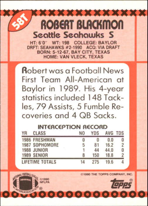 B3140- 1990 Topps Traded Fb Karte #S 1-132 + Rookies -du Pick- 15 + Gratis US - Bild 97 von 229