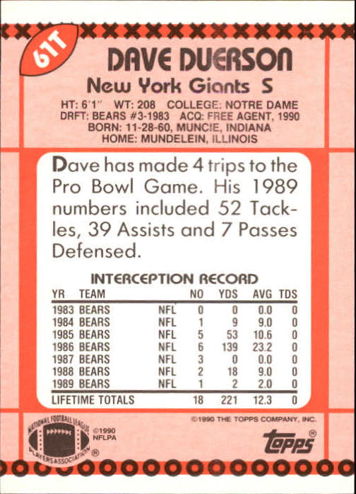 B3140- 1990 Topps Traded Fb Karte #S 1-132 + Rookies -du Pick- 15 + Gratis US - Bild 103 von 229