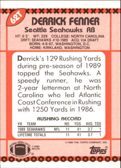 B3140- 1990 Topps Traded Fb Karte #S 1-132 + Rookies -du Pick- 15 + Gratis US - Bild 105 von 229