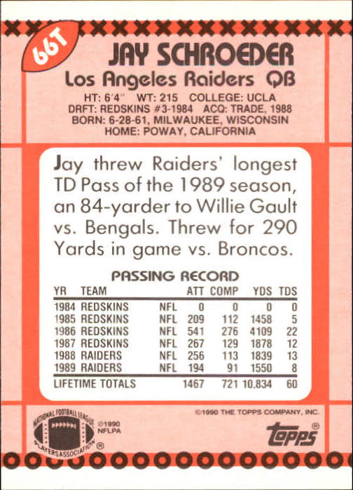 B3140- 1990 Topps Traded Fb Karte #S 1-132 + Rookies -du Pick- 15 + Gratis US - Bild 113 von 229