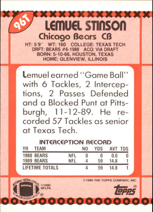 B3140- 1990 Topps Traded Fb Karte #S 1-132 + Rookies -du Pick- 15 + Gratis US - Bild 163 von 229