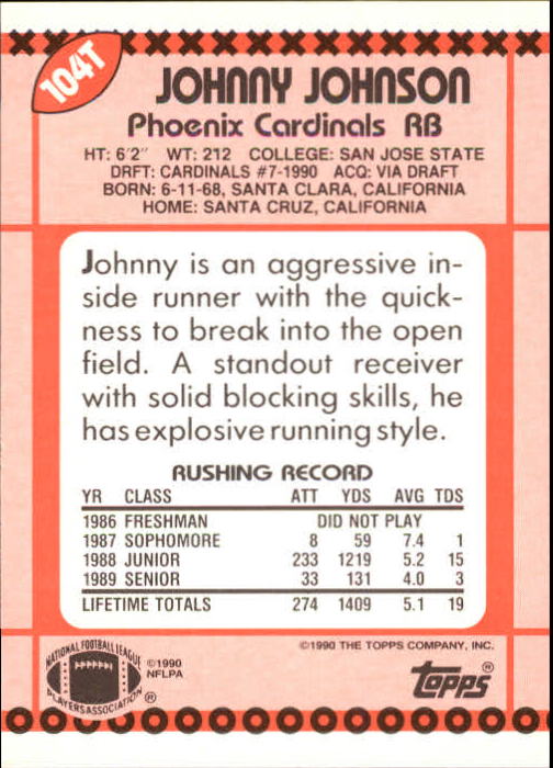 B3140- 1990 Topps Traded Fb Karte #S 1-132 + Rookies -du Pick- 15 + Gratis US - Bild 177 von 229