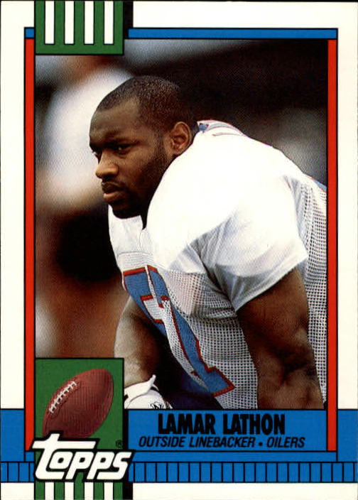 1990 Topps Traded #107T Lamar Lathon RC