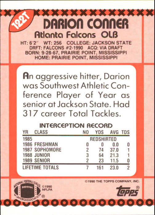 B3140- 1990 Topps Traded Fb Karte #S 1-132 + Rookies -du Pick- 15 + Gratis US - Bild 213 von 229