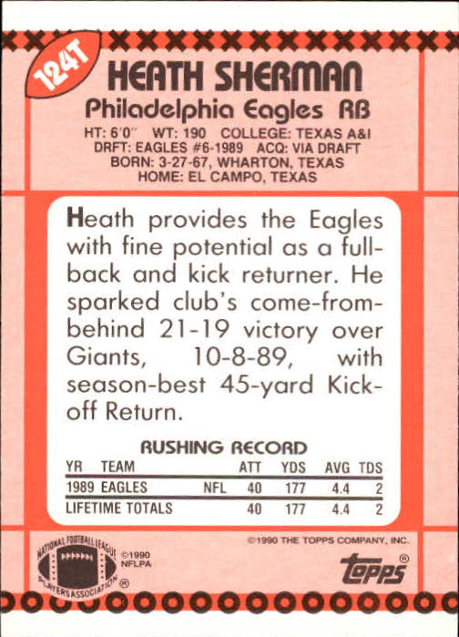 B3140- 1990 Topps Traded Fb Karte #S 1-132 + Rookies -du Pick- 15 + Gratis US - Bild 217 von 229