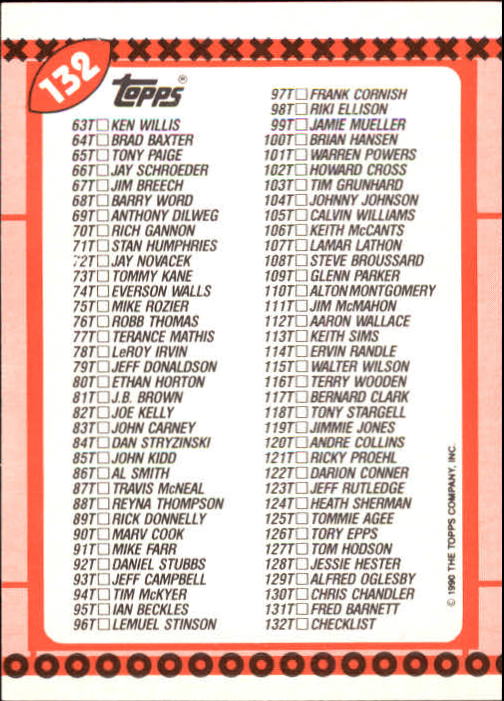 B3140- 1990 Topps Traded Fb Karte #S 1-132 + Rookies -du Pick- 15 + Gratis US - Bild 229 von 229