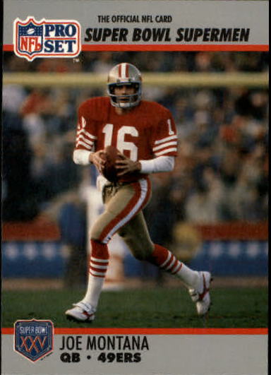 1990-91 Pro Set Super Bowl 160 #33 Joe Montana