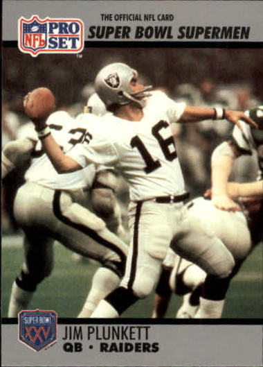 1990-91 Pro Set Super Bowl 160 #35 Jim Plunkett