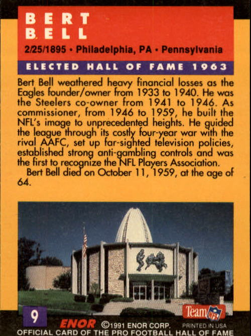 A3053- 1991 ENOR Pro Football HOF Card #s 1-180 -You Pick- 15+ FREE US SHIP - Picture 17 of 327