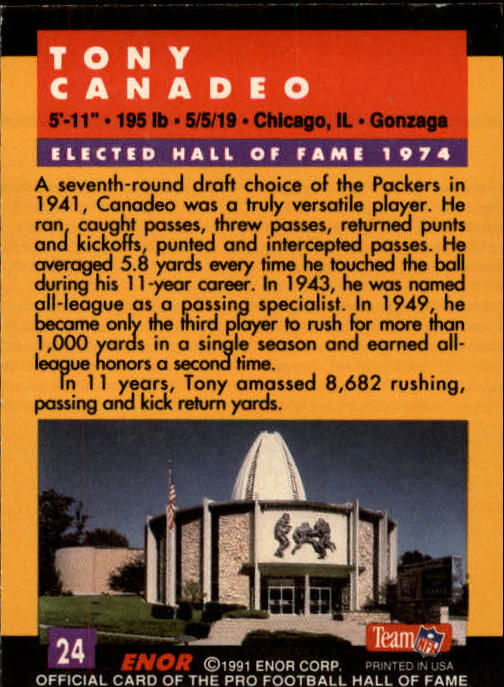 A3053- 1991 ENOR Pro Football HOF Card #s 1-180 -You Pick- 15+ FREE US SHIP - Picture 47 of 327