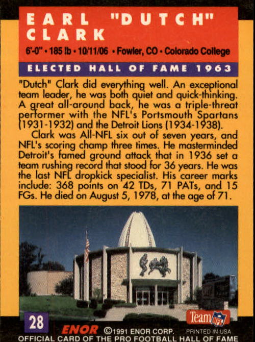 A3053- 1991 ENOR Pro Football HOF Card #s 1-180 -You Pick- 15+ FREE US SHIP - Picture 55 of 327