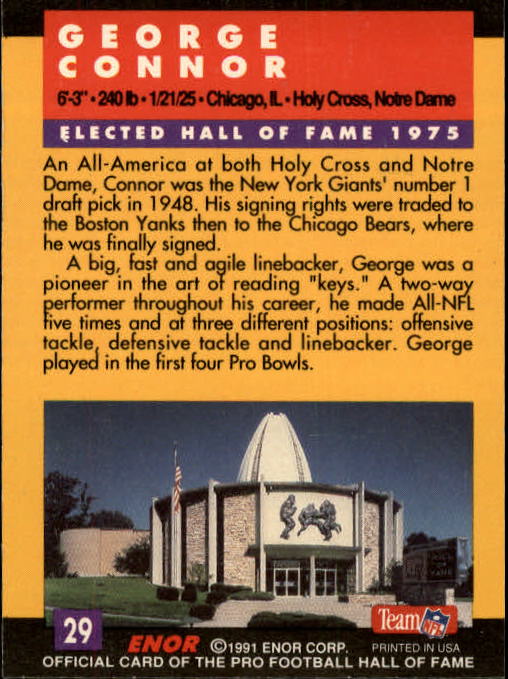 A3053- 1991 ENOR Pro Football HOF Card #s 1-180 -You Pick- 15+ FREE US SHIP - Picture 57 of 327