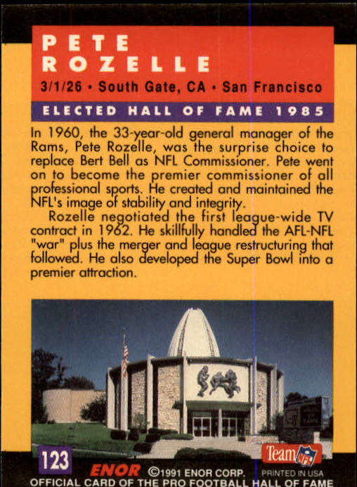 A3053- 1991 ENOR Pro Football HOF Card #s 1-180 -You Pick- 15+ FREE US SHIP - Picture 245 of 327