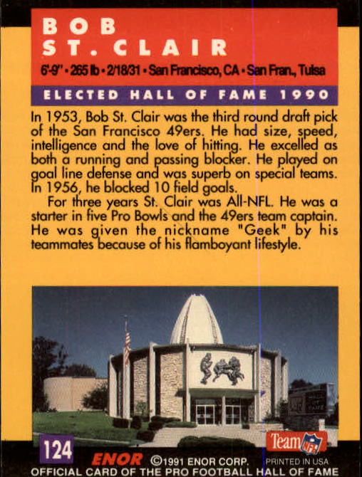 A3053- 1991 ENOR Pro Football HOF Card #s 1-180 -You Pick- 15+ FREE US SHIP - Picture 247 of 327