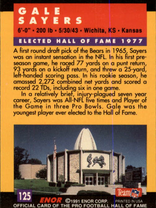 A3053- 1991 ENOR Pro Football HOF Card #s 1-180 -You Pick- 15+ FREE US SHIP - Picture 249 of 327