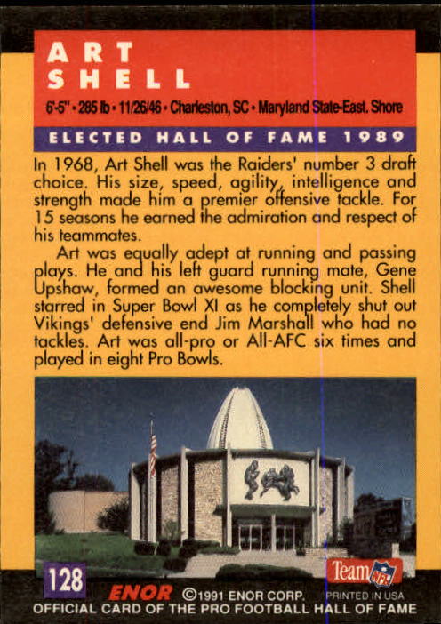 A3053- 1991 ENOR Pro Football HOF Card #s 1-180 -You Pick- 15+ FREE US SHIP - Picture 255 of 327