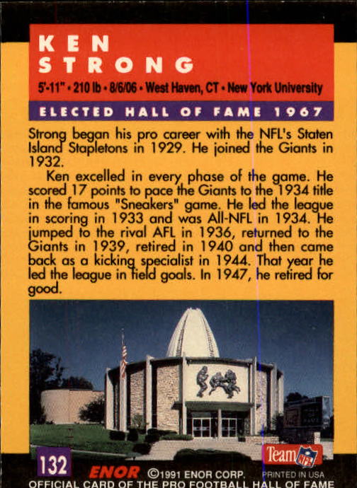 A3053- 1991 ENOR Pro Football HOF Card #s 1-180 -You Pick- 15+ FREE US SHIP - Picture 263 of 327