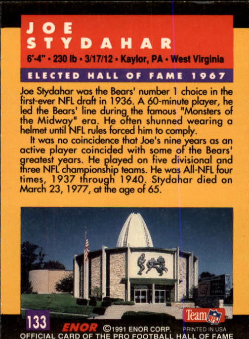 A3053- 1991 ENOR Pro Football HOF Card #s 1-180 -You Pick- 15+ FREE US SHIP - Picture 265 of 327