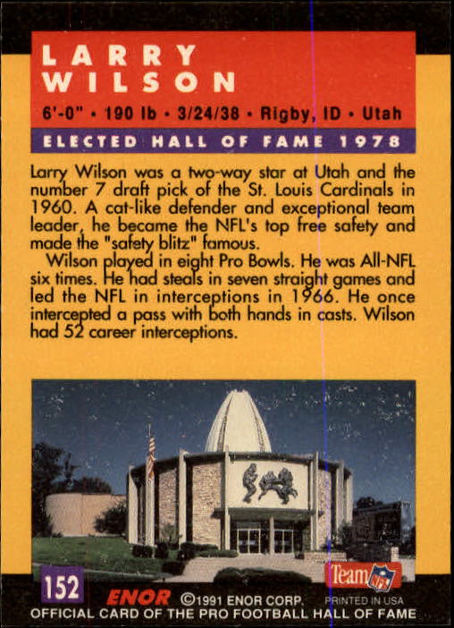 A3053- 1991 ENOR Pro Football HOF Card #s 1-180 -You Pick- 15+ FREE US SHIP - Picture 303 of 327