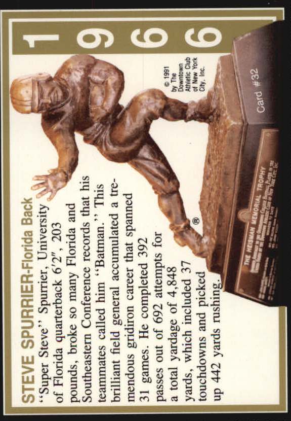 B6233- 1991-93 Heisman Collection I II III FB Cards -You Pick- 15+ FREE US SHIP - Picture 20 of 38