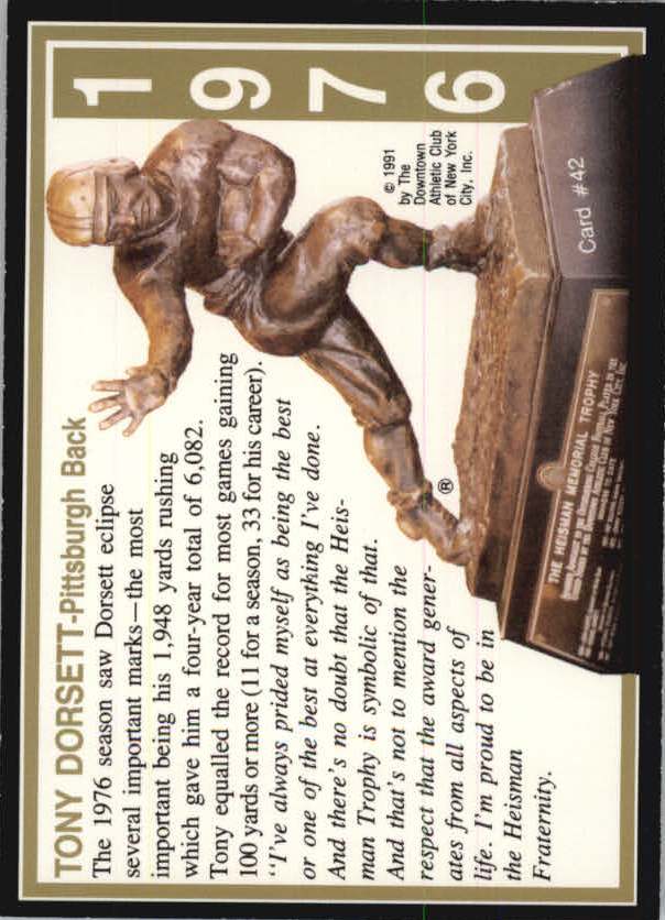 B6233- 1991-93 Heisman Collection I II III FB Cards -You Pick- 15+ FREE US SHIP - Picture 26 of 38