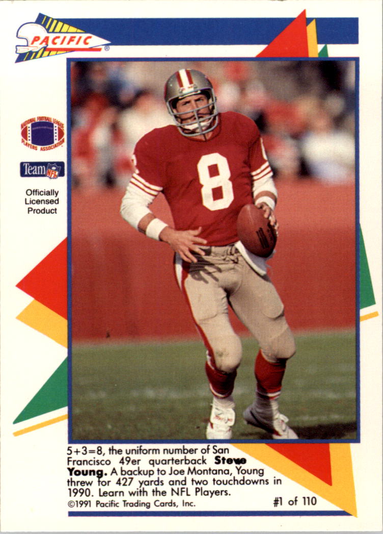 1991 Pacific Flash Cards #1 Steve Young