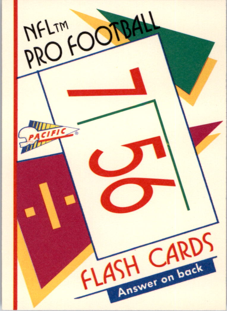 1991 Pacific Flash Cards #6 Nick Lowery back image