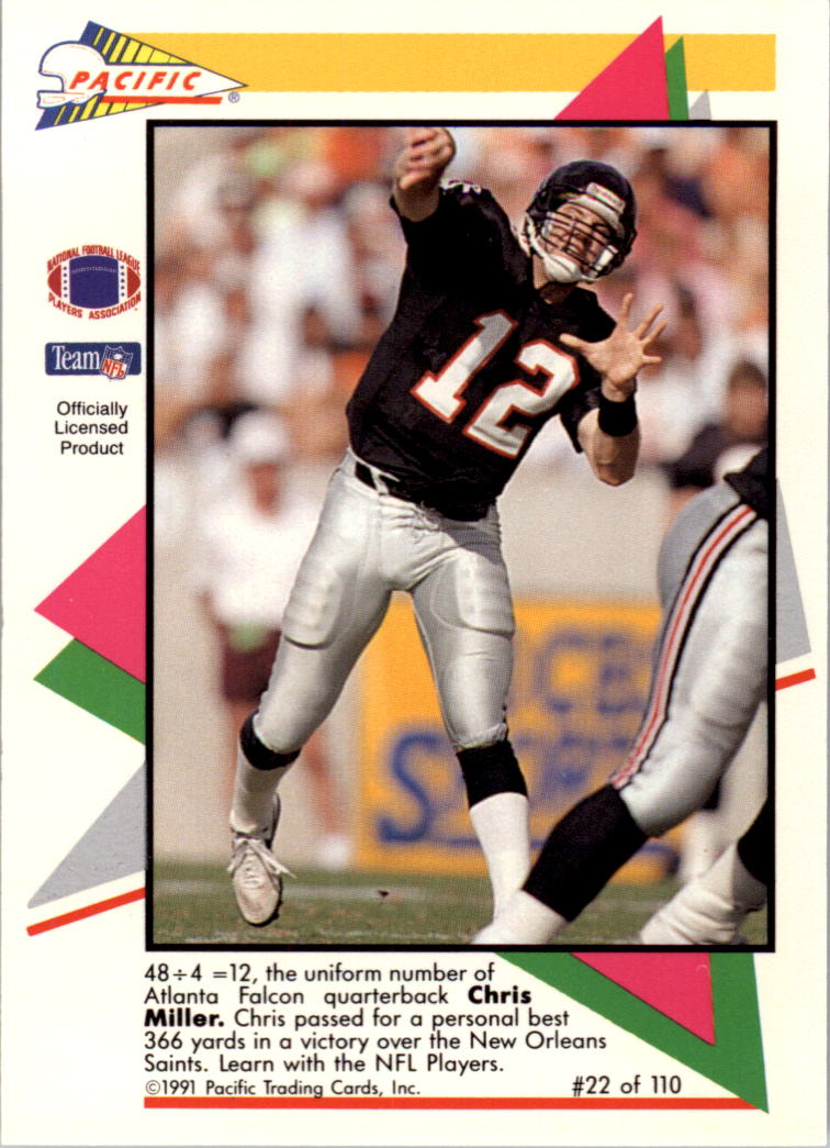 1991 Pacific Flash Cards #22 Chris Miller