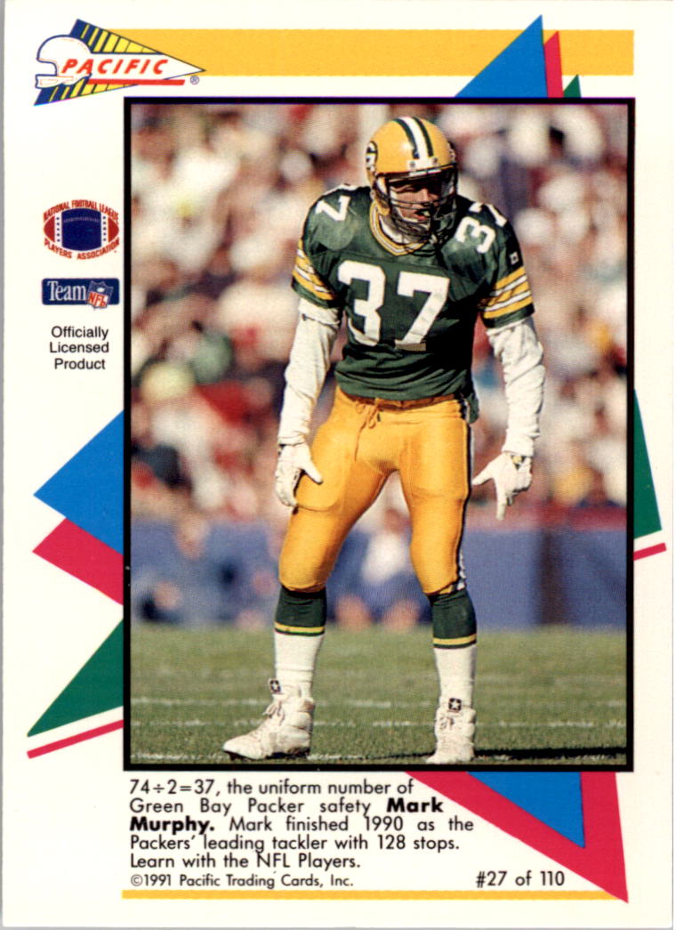 1991 Pacific Flash Cards #27 Mark Murphy