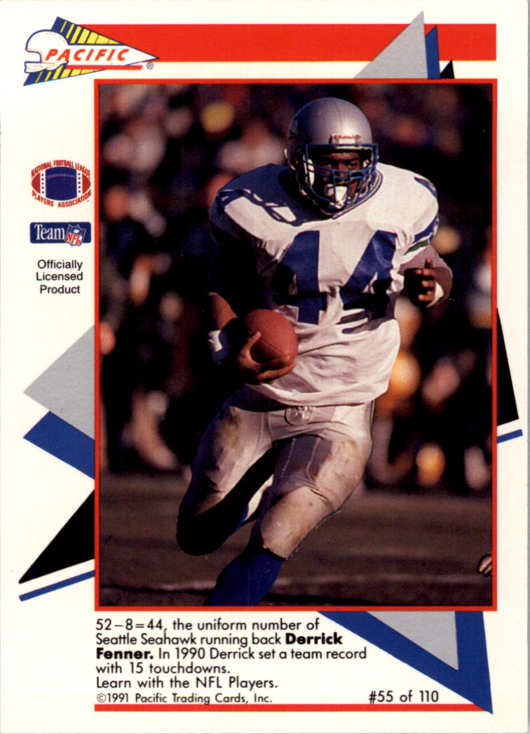 Pacific NFL Pro Football Flash Cards Card Set (Complete Set Of 110)