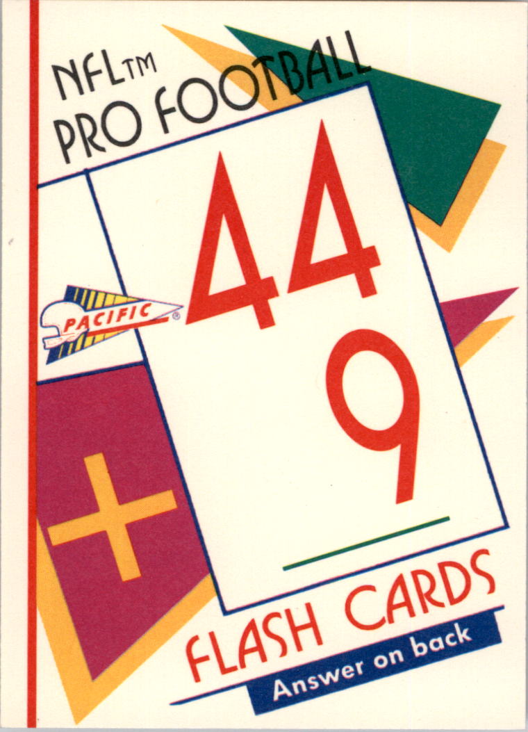 1991 Pacific Flash Cards #65 Bill Romanowski back image