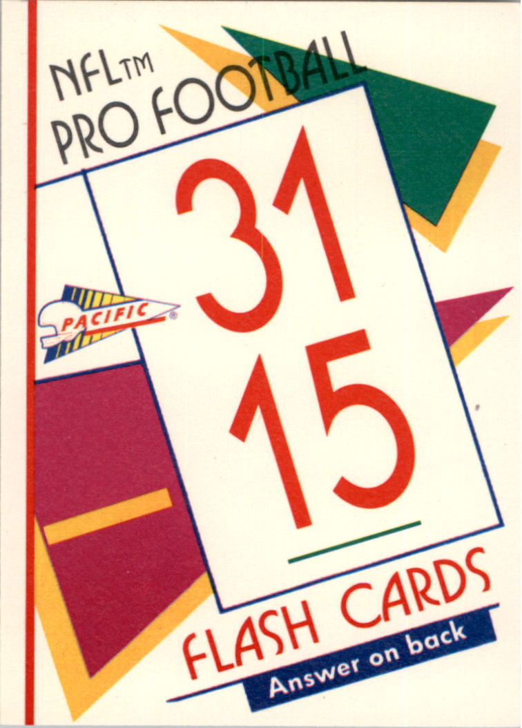 1991 Pacific Flash Cards #66 Joe Montana back image