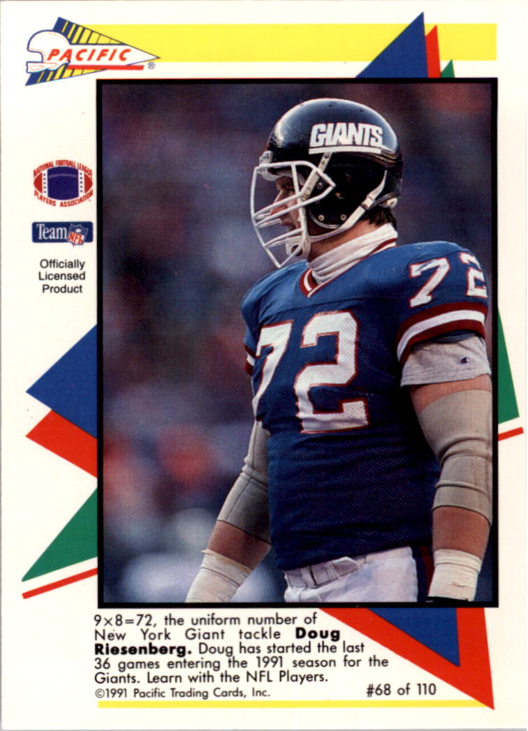 1991 Pacific. Dave Meggett . New York Giants #352