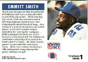1991 Pro Set Promos #PSG1 Emmitt Smith Gazette back image