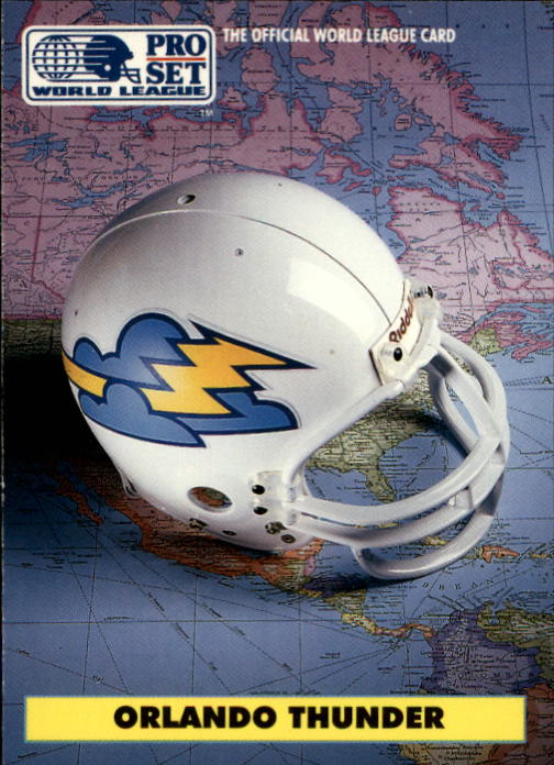 1991 Pro Set WLAF Helmets #7 Orlando Thunder