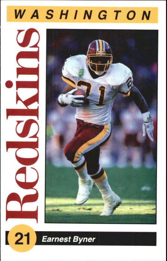 1989 Redskins Police #21 Earnest Byner - NM - Jim & Steve's Sportscard Shop