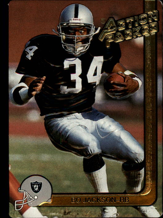 1990 BO JACKSON - PRO SET Football Card - # 155 - LOS ANGELES (OAK.) RAIDERS