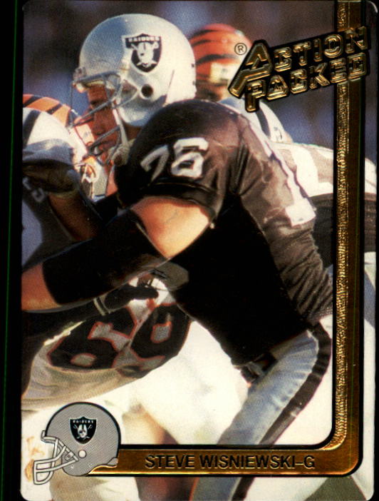 Steve Wisniewski 1990 ALL MADDEN TEAM Action Packed OAKLAND