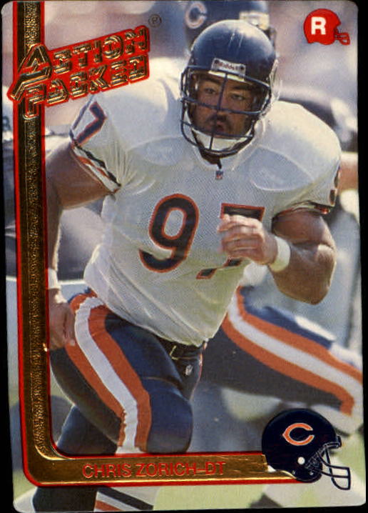 1991 Action Packed Rookie Update #25 Chris Zorich RC