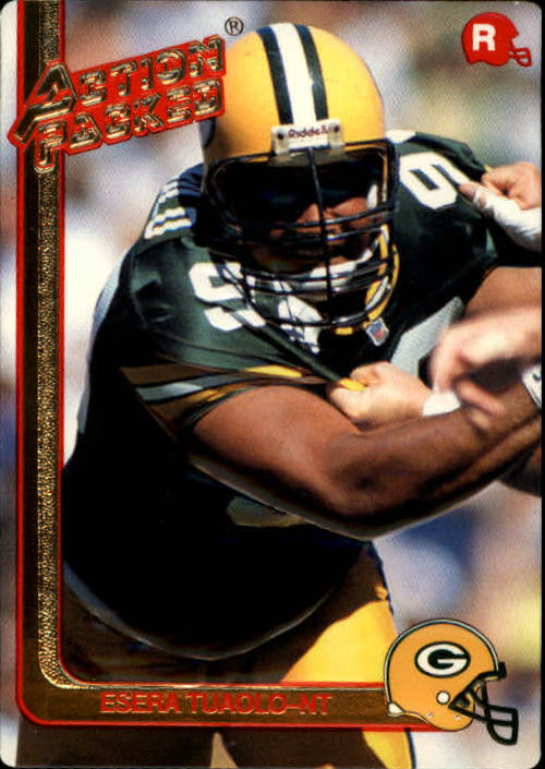 1991 Action Packed Rookie Update #45 Esera Tuaolo RC