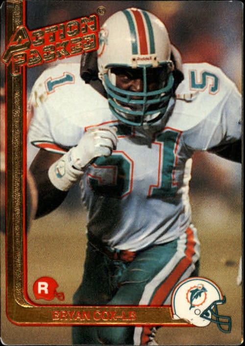 1991 Action Packed Rookie Update #73 Bryan Cox RC